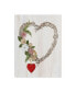 Kathleen Parr Mckenna Rustic Valentine Heart Wreath I Canvas Art - 15" x 20"