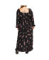 ფოტო #2 პროდუქტის Plus Size Cassie Floral Maxi Dress