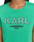 Фото #4 товара Футболка женская KARL LAGERFELD Embellished-Logo