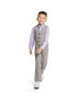 ფოტო #1 პროდუქტის Toddler Boys Glen Plaid Machine Washable Vest Set