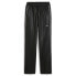 Puma T7 Oversized Pleather Track Pants Mens Black Casual Athletic Bottoms 627192