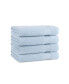 Фото #1 товара Host and Home Bath Towels (4 Pack), Solid Color Options, 27x54 in, Double Stitched Edges, 600 GSM, Soft Ringspun Cotton, Stylish Striped Dobby Border