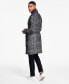 Фото #2 товара Men's Classic-Fit Plaid Self Belted Wool Blend Overcoats
