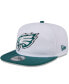 Фото #1 товара Men's White/Green Philadelphia Eagles 2024 NFL Training Camp Golfer Snapback Hat