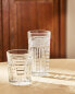 Фото #1 товара Glass soft drink tumbler with raised design