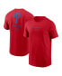 Men's Red Philadelphia Phillies Large Logo Back Stack T-Shirt