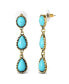 Фото #1 товара Women's Three Stone Drop Earrings