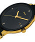 ფოტო #2 პროდუქტის Watch, Unisex Centrix Jubile Diamond Dial (1/10 ct. t.w.) Black Ceramic and Gold-Tone PVD Bracelet R30929712