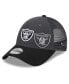 Фото #1 товара Little Boys and Girls Graphite, Black Las Vegas Raiders Reflect 9FORTY Adjustable Hat