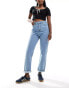 Фото #1 товара DTT Lou mom jeans in light blue wash