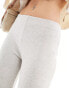 Pull&Bear soft touch straight leg trouser in beige marl Бежевый, XL - EU 42 - фото #5