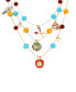 Фото #3 товара Faux Stone Back To School Charm Layered Necklace