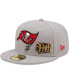 Фото #2 товара Men's Gray Tampa Bay Buccaneers City Describe 59FIFTY Fitted Hat