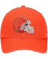 Фото #4 товара Men's x Zubaz Orange Cleveland Browns Undervisor Clean Up Adjustable Hat