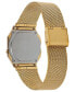 ფოტო #3 პროდუქტის Unisex Gold-Tone Stainless Steel Mesh Bracelet Watch 35.5mm