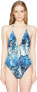 Фото #1 товара Bikini Lab Women's 173001 Indigo Your Own Way Plunge One Piece Swimsuit Size L