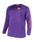 Фото #2 товара Men's Purple Clemson Tigers Big and Tall Terminal Tackle Long Sleeve Omni-Shade T-shirt