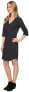 Lole 241998 Womens Leann V-Neck Shift Dress Black Heather Size Small