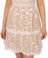 Фото #2 товара Women's Embroidered Lace Flutter-Sleeve Dress