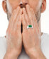 ფოტო #2 პროდუქტის EFFY® Men's Malachite Ring in Sterling Silver