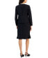 ფოტო #2 პროდუქტის Women's Framed Collarless Jacket & Flounce-Hem Skirt, Regular & Petite