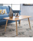 Mid-Century Modern Coffee Table with Mindi Veneer Smooth Surface