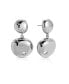 Фото #1 товара Polished Double Pebble Drop Earrings