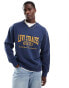 Фото #1 товара Levi's v-neck atheltics logo sweatshirt in navy