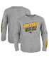 Big Boys Heather Gray Iowa Hawkeyes 2-Hit For My Team Long Sleeve T-shirt