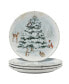 Фото #1 товара Winter's Frost Dinner Plates, Set of 4