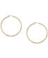 Two-Tone 3-Pc. Set Textured Hoop Earrings