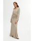 ფოტო #1 პროდუქტის Women's Double Breasted Dress with Accessory Detail