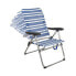 Фото #2 товара Пляжный стул Color Baby 61 x 63 x 93 cm Белый Тёмно Синий