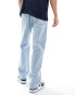 Фото #3 товара ONLY & SONS Fade loose fit jeans in light wash blue