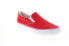 Lugz Bandit WBANDIC-637 Womens Red Canvas Slip On Lifestyle Sneakers Shoes 11