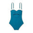 Фото #6 товара Women's Shirred Bandeau One Piece Swimsuit - Shade & Shore