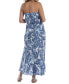 ფოტო #2 პროდუქტის Women's Cotton Strapless Cover-Up High-Low Dress