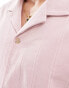 ASOS DESIGN relaxed button down shirt in pink