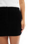 ASOS DESIGN cord micro mini skirt co-ord in black Черный, 42 - фото #3