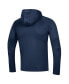 ფოტო #4 პროდუქტის Men's Navy Auburn Tigers School Logo Raglan Long Sleeve Hoodie Performance T-shirt