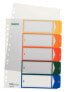 Esselte Leitz 12910000 - Numeric tab index - Polypropylene (PP) - Multicolor - Portrait - A4 Maxi - 245 mm