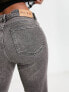 Фото #4 товара NA-KD x Moa Mattsson split detail jeans in dark grey