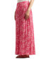 Juniors' Floral-Print Yoked Maxi Skirt