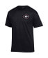 Фото #3 товара Men's Black Georgia Bulldogs Stack 2-Hit T-shirt