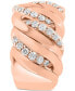 Фото #4 товара EFFY® Diamond Chain Link Inspired Statement Ring (7/8 ct. t.w.) in 14k Rose Gold