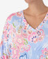 ფოტო #5 პროდუქტის Women's Soft Shirring Below Neckline Caftan