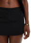 Bershka tailored skort in black