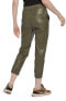 Фото #2 товара Lyssé Brisk Faux Leather Joggers in Green Ivy Small