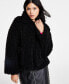 Фото #3 товара Women's Long-Sleeve Short Sherpa Jacket