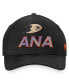 Men's Black Anaheim Ducks Authentic Pro Team Locker Room Adjustable Hat